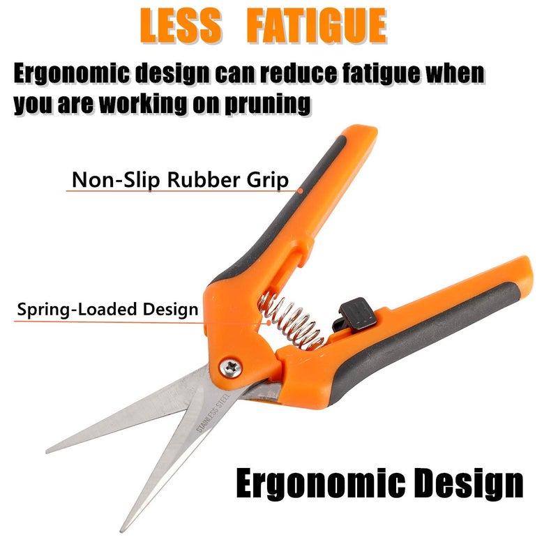 YaeCCC 12-Pack 6.5 Inch Gardening Hand Pruner Pruning Shear with Stainless Steel Blades - Image 4